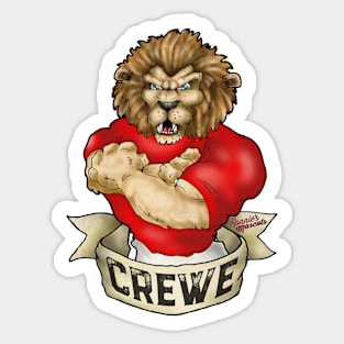 Crewe Alexandra Lion Mascot Sticker